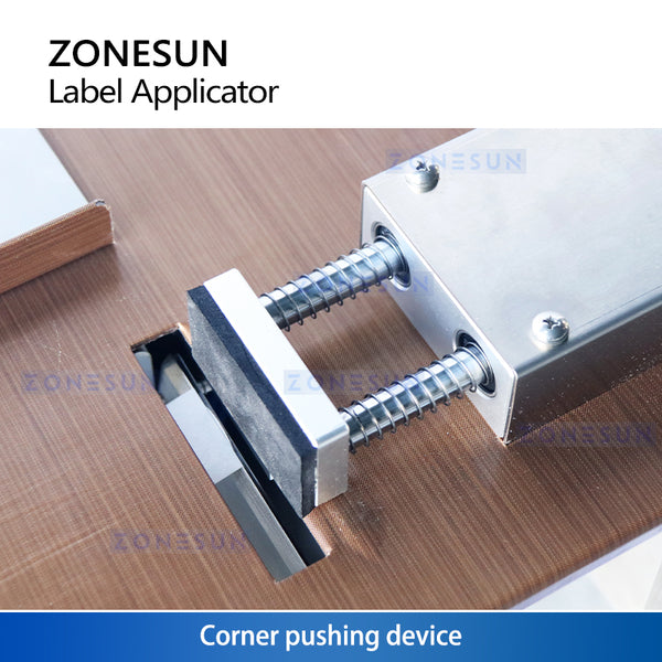 ZONESUN Corner Wrap Labeling Machine Tamper Proof Seal Label Applicator Labeler ZS-TB90