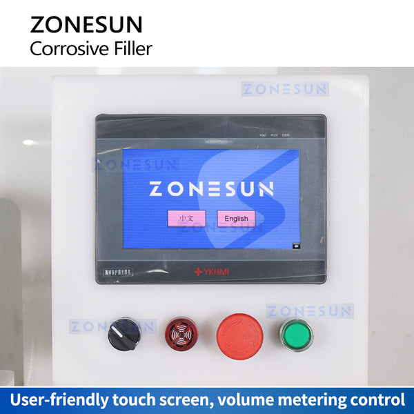 ZONESUN Automatic 4 Heads Corrosive Liquid  Filling Machine ZS-YTCR4A