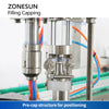 ZONESUN Semi Automatic Aerosol Filling Machine Spray Can Sealer Equipment ZS-QW1600