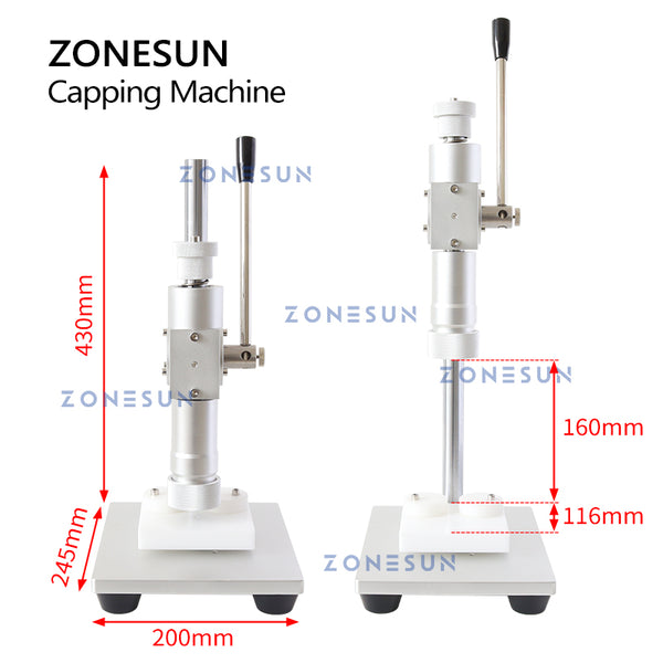 ZONESUN ZS-TYG2 Manual Perfume Crimping Machine Spray Bottle Crimper