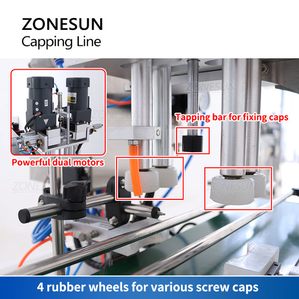 ZONESUN ZS-XG6100C Desktop Automatic Bottle Cap Capping Machine Screw Top Liquid Spray Cap