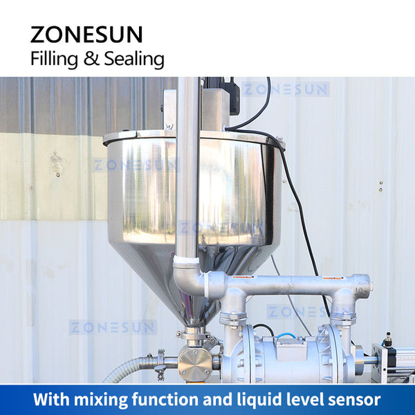 ZONESUN ZS-GFGT620 Full Automatic Paste Satchet Bag Filling Sealing Machine With Feeding Pump