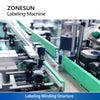 ZONESUN Automatic Round Bottle Neck and Body Labeling Machine ZS-TB120