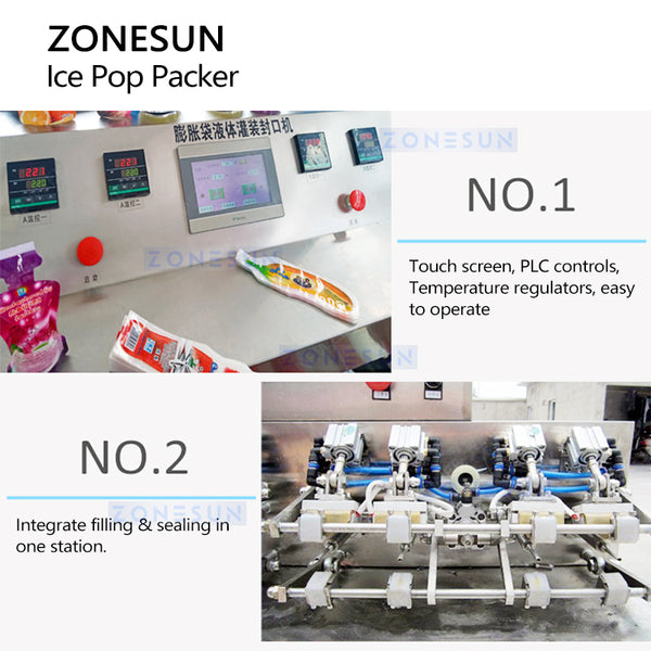 ZONESUN ZS-FS8 Premade Bags Filling and Sealing Machine