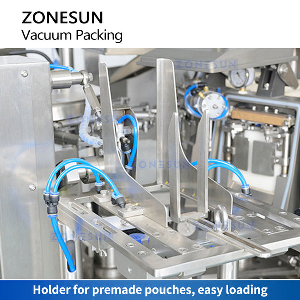 ZONESUN Automatic Rotary Filling Vacuum Sealing Packaging Machine ZS-VPM16