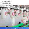 Zonesun Chemical Liquid Filling Machine Bleach Pesticide Disinfectant  Filler Equipment  ZS-YTCR10A