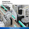 ZONESUN ZS-TB822R Automatic Round Bottle Neck and Body Wraparound Labeling Machine