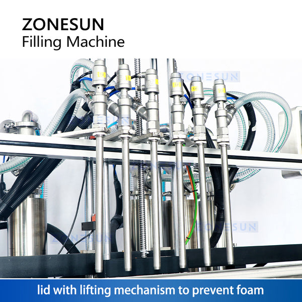 ZONESUN ZS-SV6HS Automatic 6 Head Servo Body Wash Filling Machine