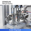 Zonesun ZS-FSHS20 Honey Spoon Filling Sealing Machine Monoblock Packaging Machine