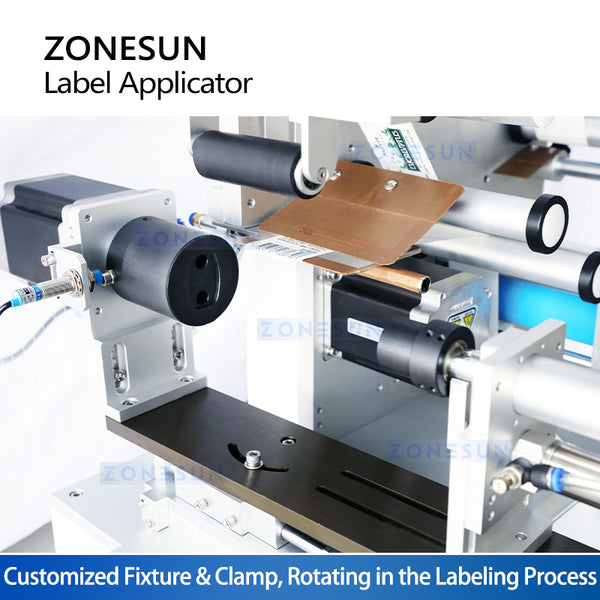 ZONESUN ZS-TB805 Tabletop Semi Automatic Lighter Oval Irregular Bottle Labeling Machine