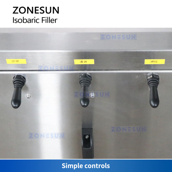 ZONESUN Carbonated Beverage Filling Machine ZS-CF4A