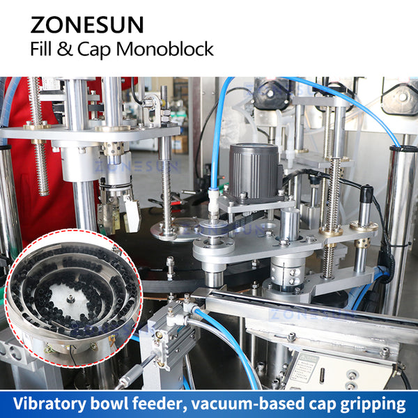 ZONESUN Automatic High Speed Bottle Cap Filling and Capping Machine ZS-AFC28