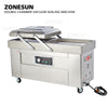 ZONESUN Automatic Double Chamber Vacuum Packaging Machine Food Sealers