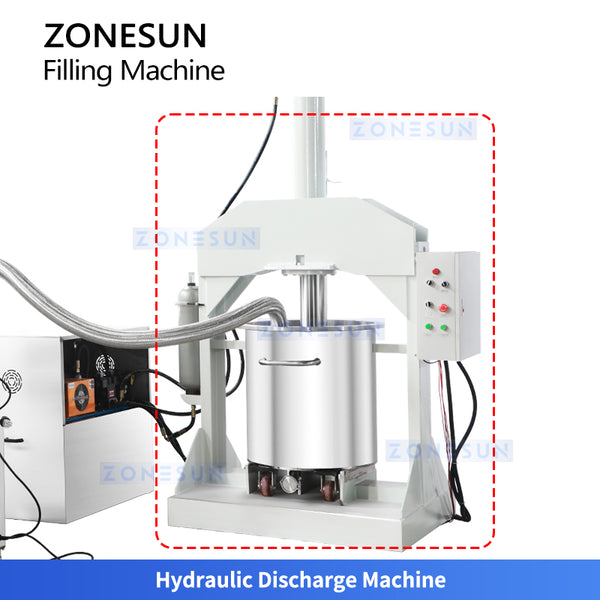 ZONESUN ZS-VGPJ1 Pneumatic Psaste Scrub Cream Filling Machine | Hydraulic Press