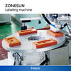 ZONESUN Automatic Custom Mold Flat Surfaces Labeling Machine Label Applicator ZS-TB105F