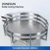 ZONESUN ZS-SP600Z Automatic Rotary Round Plastic Bottle Jar Collecting Packaging Sorting Turntable Machine