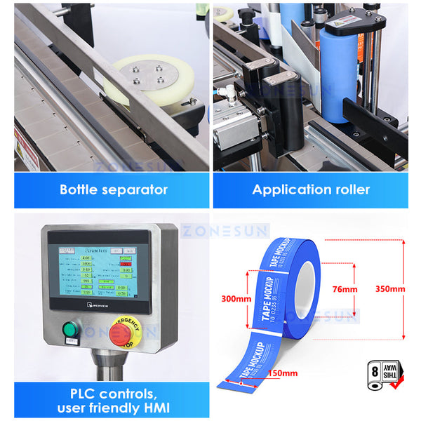 ZONESUN Automatic Production Line Unscrambler Filling Capping Labeling Inkjet Printer Cartoner ZS-FAL180B1