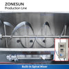 ZONEUSN ZS-FALU3 Thick Paste Sauce Bottle Unscrambler Washer Filling Capping Labeling Machine