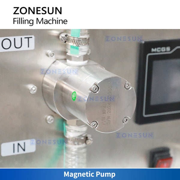 Zonesun ZS-VTG25A Automatic 316 Magnetic Pump Filling Machine