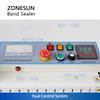 ZONESUN ZS-PM1800 Automatic Continuous Plastic Packet Aluminum Foil sealing Machine With Code Printer