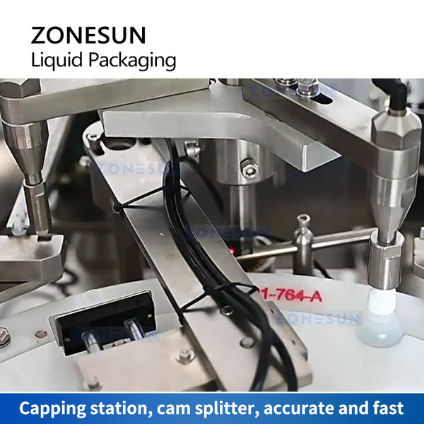 ZONESUN ZS-AFC450-2 Automatic Peristaltic Pump Liquid Filling Capping Machine