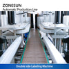 ZONESUN ZS-FAL180R3 4 Heads Servo Liquid Filling Capping Labeling Machine Square Flat Bottle