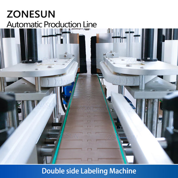 ZONESUN ZS-FAL180R3 4 Heads Servo Liquid Filling Capping Labeling Machine Square Flat Bottle