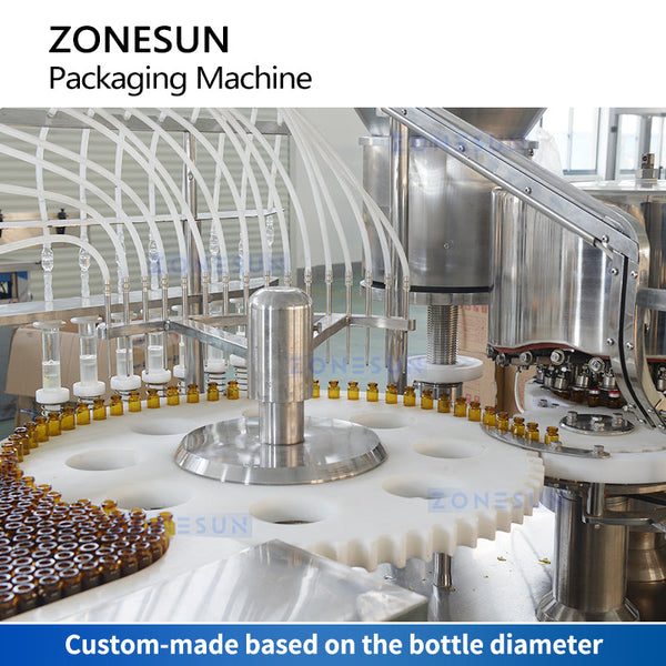 ZONESUN Automatic Penicillin Ampoule Bottles Vial Filling and Sealing Machine ZS-AFC12P