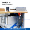 ZONESUN Corner Wrap Labeling Machine Tamper Proof Seal Label Applicator Labeler ZS-TB90