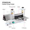 ZONESUN Manual Leather Belt Rolling Machine Shoulder Strap Leather Laminating Folding Machine ZS-LSF1