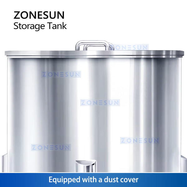 ZONESUN 316L Stainless Steel Storage Tank ZS-ST1500L