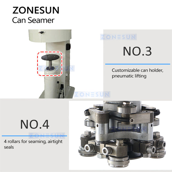 Zonesun ZS-CS2 Large-sized Rectangular Can Seamer Sealing Machine