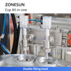 ZONESUN ZS-AFS02 Plastic Cup Piston Pump Filling and Sealing Machine