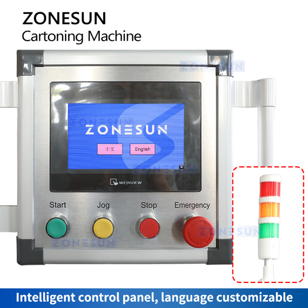 ZONESUN ZS-MSZH50L Automatic Vertical Box Cartoning Machine