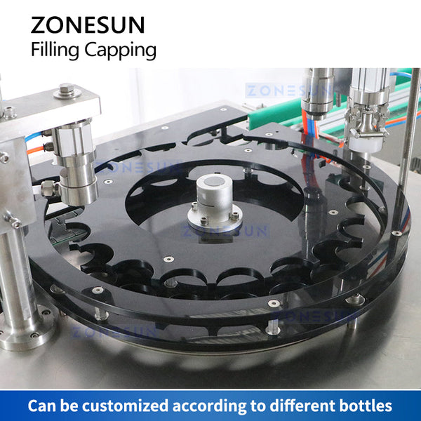 ZONESUN Semi Automatic Aerosol Filling Machine Spray Can Sealer Equipment ZS-QW1600