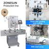 ZONESUN Automatic Candy Packaging Line Filling Capping Sealing Labeling Machine ZS-AFLC