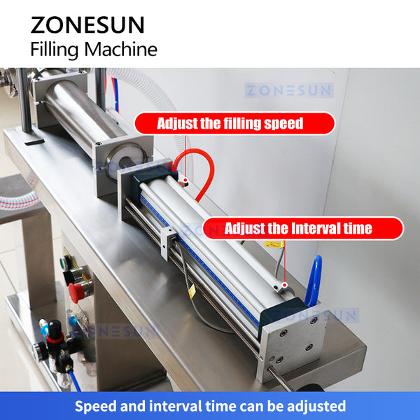 ZONESUN Semi-automatic Piston Filling Machine ZS-YTFS1D