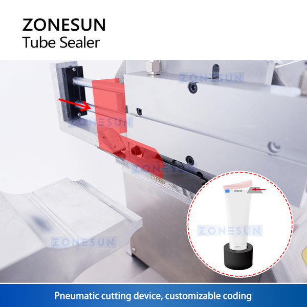 ZONESUN Ultrasonic Plastic Tube Sealing Machine Soft Hose Sealer ZS-QDFW125S