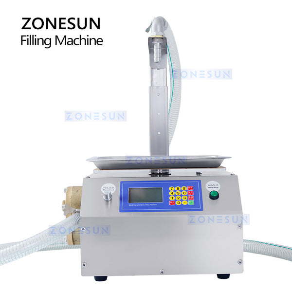 ZONESUN ZS-GPGT1C Gear Pump Semi-Automatic Honey Weighing And Filling Machine