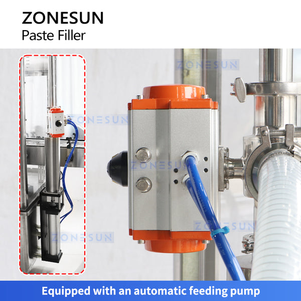 ZONESUN Automatic 2 Head Servo Gear Pump Filling Machine ZS-GPSV2