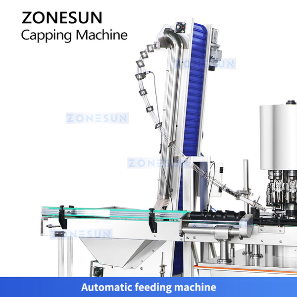 ZONESUN ZS-XG440C8 Automatic ROPP Capping Machine with Cap Feeder