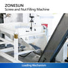 ZONESUN ZS-LSM15 Nut and Bolt Fasteners Hardware Packing Machine Granule Dispenser Packer