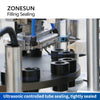 ZONESUN Double Head Ceramic Pump Hose Soft Tube Filling and Ultrasonic Sealing Machine ZS-AFS05