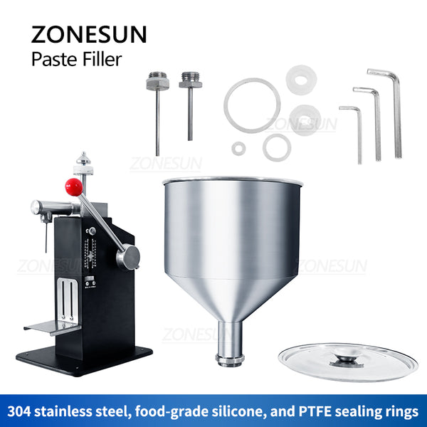 ZONESUN Manual Paste Filling Machine Stainless Steel ZS-MGT1S