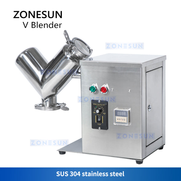 ZONESUN ZS-V2 Powder Mixing Machine Stainless Dry Powder Mixer Blender