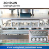 ZONESUN ZS-FKR4T Automatic PP/PE/PET/PS/Aluminum Foil Cup Sealing Machine