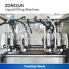 ZONESUN Four Head High Speed Tracking Servo Paste Filling Machine ZS-VTPF4