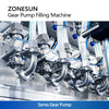 Zonesun ZS-VTGP8D Gear Pump Paste Viscous Liquid Filling Machine