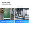 ZONESUN ZS-STB150R Automatic Magnetic Pump Liquid Filling Capping Sleeve Lableling Shrinking Production Line