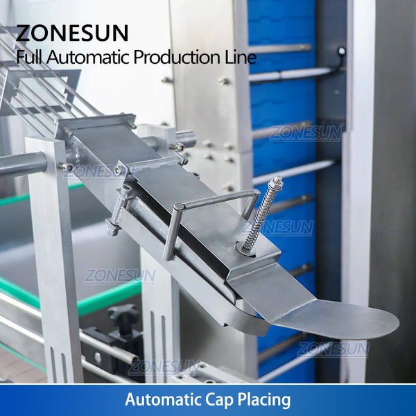 ZONESUN ZS-FAL180X2 Automatic F-style Bottle Servo Filling and Capping Machine With Cap Feeder